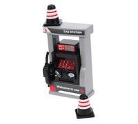 Yardwe 1Set DIY Gas Station Model with Roadblocks Educational for Interactive Play Realistic Gas Station Scene Enhances Hand Eye Coordination and Learning