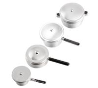 Yardwe 1Set Mini Cooking Utensil Metal Kitchen Ware for Silver for Pretend Cooking Safe Accessories for Creative Role Play