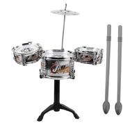 Yardwe 1Set Mini Jazz Drum Kit for Realistic Musical Instrument with Multiple Sound Effects Durable Design for Early Development for Interactive Play