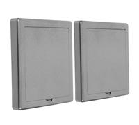 Yardwe 1set Profile 86 Type Switch Cover with Flip Mechanism, Plastic Electrical Outlet Protector for Home and Hotel, Safety and Dust Prevention, Rectangular Ultrathin Design 2pcs