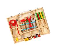 Yardwe 1Set Repair Tool with Carry Case Assembly Construction Role Play Kit for Boys and Encouraging Creativity and Imagination Enhancing Dexterity and Coordination