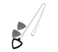 Yardwe 1Set Silicone Guitar Pick Holder Necklace with Guitar Picks Flexible and Durable Pick Organizer for Guitar Players Includes Picks