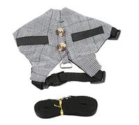 Yardwe 1set Small Pet Leash Adjustable Chest Strap Vest for Hamsters Bunnies and Small Pets Lightweight Easy to Clean Comfortable Fit Unique Design for Movement