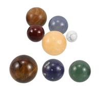 Yardwe 1Set Solar System Model Set Natural Stone Planet Figurines for Desk Decoration Educational Solar System for Classroom and Home Inspiring Curiosity with Elegant Design