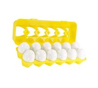 Yardwe 2 Boxes Early Educational Number Learning Egg Matching Puzzle for Preschoolers Cognitive Math Development Game for Boys and Smooth Safe Construction Blocks