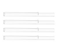 Yardwe 2 Pairs Clear Acrylic Music Page Clips Durable Music Sheet Holders for Easy Reading for Musicians and Composers and Daily Use