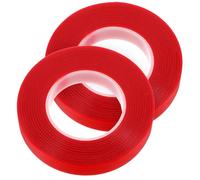 Yardwe 2 Rolls Red Plastic Garden Ties for Plants, Branches Straps for Vines and Flowers, Adhesive Binding Tape for DIY Projects and Fixing Branches, Suitable for Gardening and Plant Vine