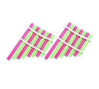 Yardwe 2 Set Diy Homemade Panpipe Educational Science Experiment Toy for Students, Musical Instrument Pan Flute Kit, Colorful Stem Learning and Creative Music Toy