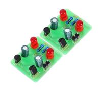 Yardwe 2 Sets DIY Soldering Kit with LED Lights for Electronics Welding Practice Versatile Oscillation Modes for Sound and Light Effects Educational Bistable Circuit Learning Kit for