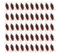 Yardwe 200PCS Fake Roaches Plastic Cockroaches Realistic Plastic Bugs Insects Halloween Bugs Pranks Novelty Trick Toys for Halloween Party April Fools Day Decorations