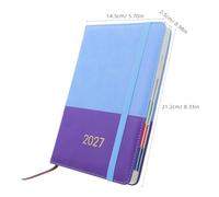 Yardwe 2027 A5 Weekly Monthly Planner with Faux Leather Cover, Smooth Writing Paper, Separate Sections for Appointments, Notes, and Goals, for Business Agenda and Academic Extracurricular