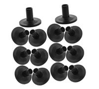 Yardwe 20pcs Black Cymbal Sleeves for Drum Kits Durable Plastic Drum Stand Protection Lightweight Portable Cymbal Parts Fit for Professional Amateur Drummers