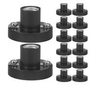 Yardwe 20pcs E10 Small Lamp Base Socket for Small Bulbs with Plastic Material, Extends Lifespan and Simplifies Preparation Process, for Teaching and Circuit Testing Electrical Experiments