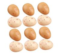 Yardwe 20Pcs Faux Decorative Eggs for Easter Realistic Speckled Chicken Eggs for Gardens Spring Party Favors and Seasonal Table Decor Whimsical Home and Office
