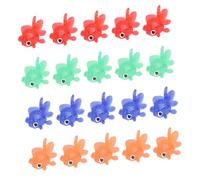 Yardwe 20Pcs Floating Transparent Goldfish for Emulation Fish Plaything Aquarium Decoration Soft Models for Water Play and Cognitive Development