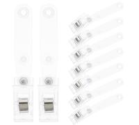 Yardwe 20pcs Portable Badge Holder Metal Id Card Clip Badge Clips for Nurses Work Straps for Id Cards