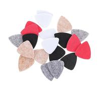 Yardwe 20Pcs Ukulele Felt Picks for Acoustic Electric Guitar Soft Plectrums for Gentle Tones for Practice Grey of Each Color