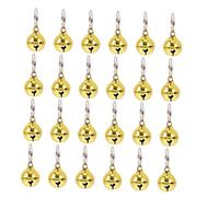 Yardwe 24PCS 14mm Colorful Painted Metal PET Bells Decorative Replaceable Dog and Cat Collar Accessories Keychain Compatible Pets