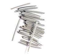 Yardwe 24pcs 2.9mm Metal Guitar Fret Wire Electric Bass Guitar Fingerboard Replacement Frets for Acoustic and Electric Parts
