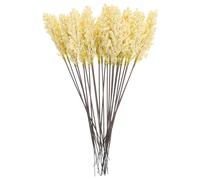 Yardwe 24pcs Artificial Wheat Ear Silk Flowers with Lifelike Appearance and Delicate Style for Office Decoration and Table Setting to Add Natural Atmosphere