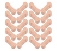 Yardwe 24pcs Ascending Wood Train Tracks Expansion Compatible with Most Train Tracks Connectors Railway for Girls Boys Birthdays Khaki