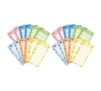 Yardwe 24pcs Budget Sheets Expense Budget Sheets for Personal Use with Assorted Colour Paper Easy to Organize and Write Suitable for Wallet and Purse Random Color