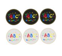 Yardwe 24Pcs Colorful School Cake Picks and Stickers for Decorations for School Celebrations Safe and Convenient Cake Decor Impressive and Fun Dessert Ornaments