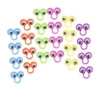 Yardwe 24Pcs Eye Finger Puppets Eyeball Ring Party Favor for Adults Fun Educational Activity for Pretend Play and Storytelling