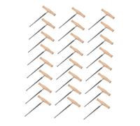 Yardwe 24pcs Violin Peg Hole Tapered Tool Hole Reaming Tool for Luthiers Beginners DIY Repairs Wooden Handle for Violin Strings