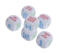 Yardwe 25mm Drinking Set for Adults Innovative Party Game 6 Sided Design Fun Drinking Games for Bachelorette Parties Gatherings and Events