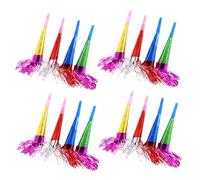 Yardwe 25Pcs Party Blowouts Noisemakers Fun Whistles for Birthdays Weddings Showers and Festivals Bright Fringed to Elevate Your Celebration