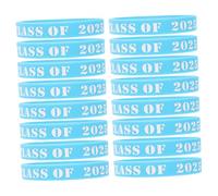 Yardwe 25pcs Silicone Graduation Wristbands Class of Reusable Decorative Bracelets for Parties School Events and Celebrations for Sharing with Family and Friends