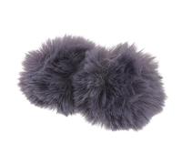 Yardwe 2pcs 1cm Microphone Furry Cover Wind Screen Lapel Mic Windscreen Muff Grey for Lavalier Mic Noise Reduction Accessory Suitable for Outdoor Recording and Broadcasting