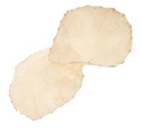 Yardwe 2pcs 30cm Goat Skin African Drum Covers Hand Drumheads Leather Percussion Replacement Accessories for Shaman and Buffalo Drums