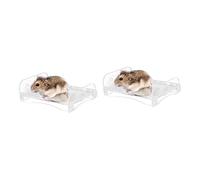 Yardwe 2pcs Acrylic Cooling Plate for Hamsters and Guinea Pigs Medium Heat Dissipation Mat for Comfort Aluminum Alloy Design