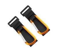 Yardwe 2pcs Adjustable Baby Stroller Hooks Non-Slip Heavy-Duty Aluminium Alloy Clips for Walkers and Strollers, Easy Disassembly, for Shopping