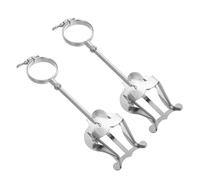 Yardwe 2pcs Adjustable Clarinet Lyre Sheet Music Clip - Portable Black Music Stand Sliding Adjustment for Clarinet Practice and Marching Band