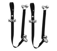 Yardwe 2pcs Adjustable Dog Training Door Bells with Durable Nylon Rope Outdoor Alarm for Puppy Potty Training Easy Installation Pet Communication Signal for Various Doors and Windows