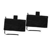 Yardwe 2pcs Airplane Footrest Seat Extender for Travel Plane Bed Leg Support Comfortable Portable Black