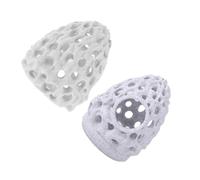 Yardwe 2pcs Aquarium Shrimp Dome Hide Multi Hole Breeding Cave for Betta Fish Habitat Realistic Design Fish Tank Decor for Shrimp Hiding and Resting