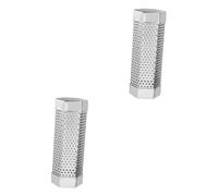 Yardwe 2pcs Bbq Gadgets Steel Tube Grill Supply Compact Smoking Tube Fumigation