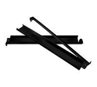 Yardwe 2pcs Black Plastic Mahjong Pusher and Rack for Tile Games | Stable, Space Saving Accessory, Smooth Minimalist Design, for Mahjong Tiles and Game Room Setups