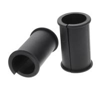 Yardwe 2pcs Black Rubber Microphone Gasket Cover for Live Streaming and Office Use, Sturdy Shockproof Mic Accessories to Protect Microphone from Slipping and Loosening, Easy to Put