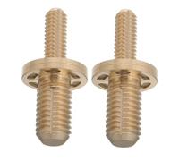 Yardwe 2pcs Brass Billiard Cue Joint Screws Anti-loosening Connectors for Standard Pool Cues Extended Handle Compatibility for Enhanced Stability and Precision in Professional and