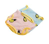 Yardwe 2pcs Breathable Small Dog Vest Lightweight Summer Outfit for Puppies and Kittens Easy Pull Design Comfortable Fit for Indoor Outdoor Activities
