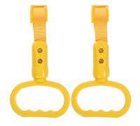 Yardwe 2pcs Bus Handle Rings with Nylon Strap, Easy to Mount and Fix Plastic Replacement Handles for Cars and Vehicles, Suitable for Trash Can Lid and Subway Bus Hand Rings