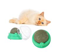 Yardwe 2pcs Cat Licking Ball Mint Cat Treats Candy Catnip for Joy Herbal Snacks Ball for Digestion Aid