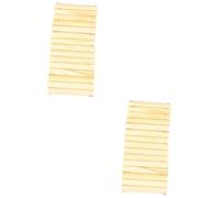 Yardwe 2pcs Chew Stick Tree Branch Wooden Arch Bridge Toy for Hamster Squirrel Cage Safe Natural Pine Pet Tunnel for Chewing Stress Relief and Boredom Alleviation Diy Graffiti Plaything