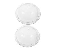 Yardwe 2pcs Clear Acrylic Wall-mounted Fish Bowl for Small Aquatic Pets Space-saving Transparent Betta Fish Tank Creative Hanging Vase Planter for Home Living Decor