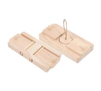 Yardwe 2pcs Compact Hamster Chew Toys for Foraging Fun Safe Wooden Hideout Accessories for Pets Encourages Exploration and Exercise Hamster Cages